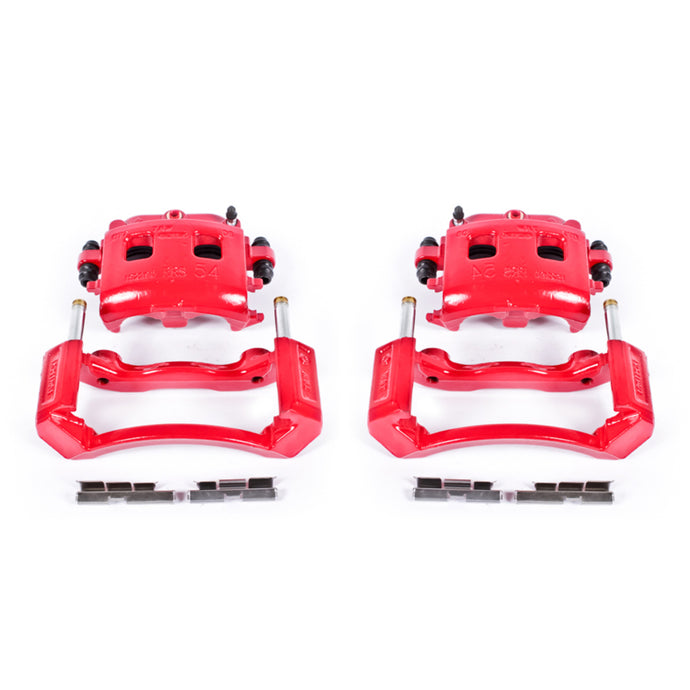 Power Stop 02-05 Dodge Ram 1500 Front Red Calipers w/Brackets - Pair