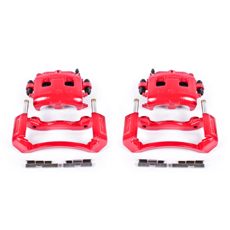 Load image into Gallery viewer, Power Stop 02-05 Dodge Ram 1500 Front Red Calipers w/Brackets - Pair
