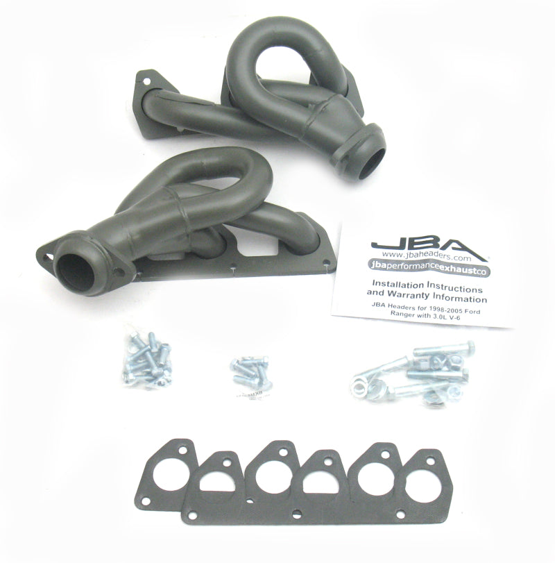 Load image into Gallery viewer, JBA 02-08 Ford Ranger 3.0L V6 w/o EGR 1-1/2in Primary Ti Ctd Cat4Ward Header
