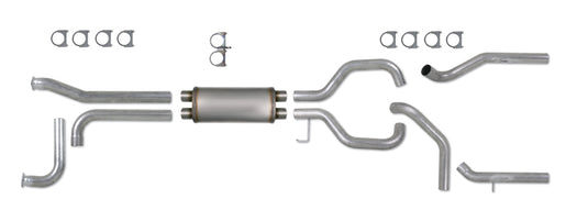 Diamond Eye KIT 3-1/2in Catback SPLIT DUAL GAS AL: NISSAN TITAN 5.6L 07-10