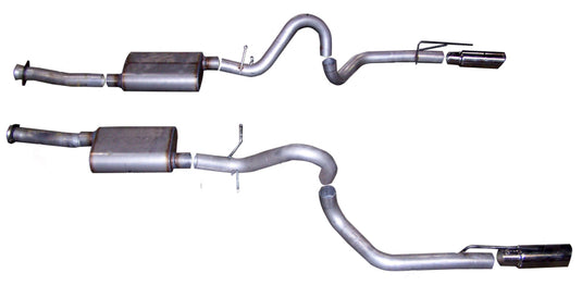 Gibson 99-04 Ford Mustang GT 4.6L 3in Cat-Back Dual Exhaust - Stainless