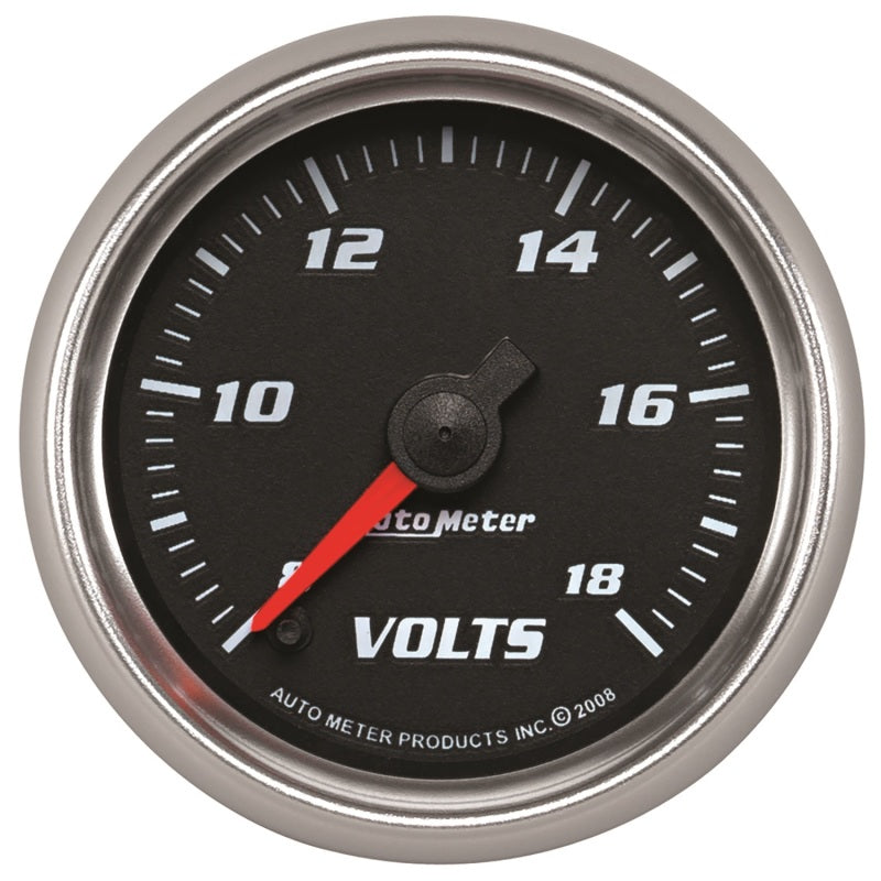 Load image into Gallery viewer, Autometer Pro-Cycle Gauge Voltmeter 2 1/16in 18V Digital Stepper Motor Black
