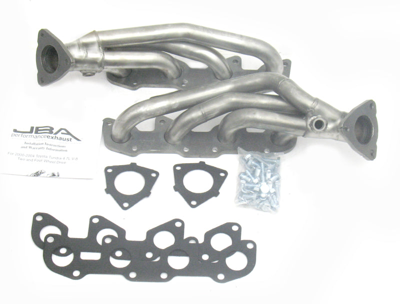 Load image into Gallery viewer, JBA 00-04 Toyota 4.7L V8 1-1/2in Primary Raw 409SS Cat4Ward Header
