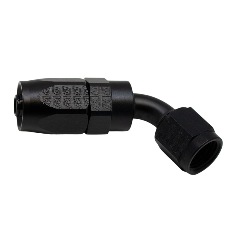 Load image into Gallery viewer, DeatschWerks 6 AN Female Flare Swivel 60-Degree Hose End CPE - Anodized Matte Black
