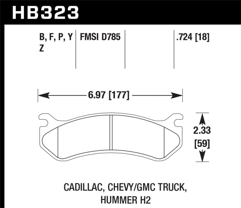 Load image into Gallery viewer, Hawk 06 Chevy Avalanche 2500 / GMC Truck / Hummer Super Duty Street Rear Brake Pads
