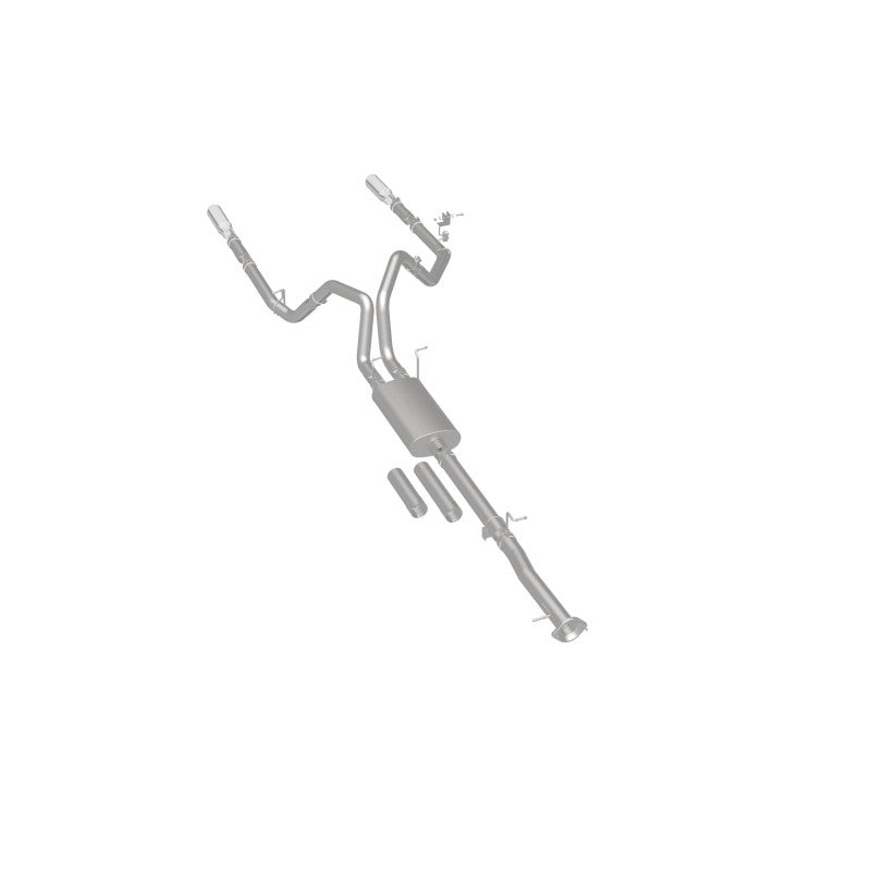 Load image into Gallery viewer, MagnaFlow Stainless Cat-Back Exhaust 2015 Chevy Silverado 2500HD 6.0L Dual Split Rear Exit 4in
