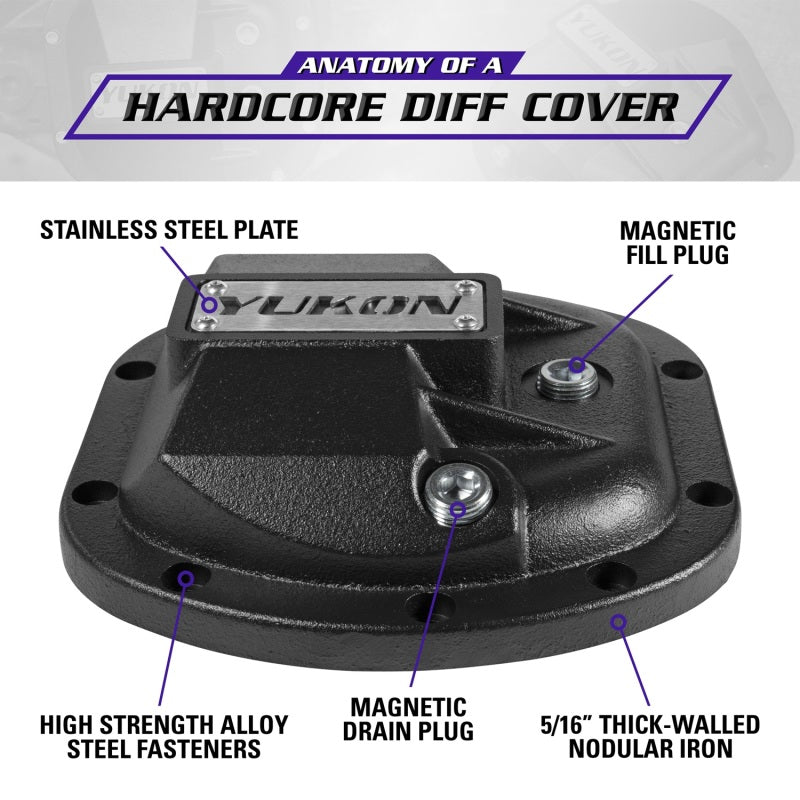 Load image into Gallery viewer, Yukon Gear Hardcore Diff Cover for Dana 30/Super 30

