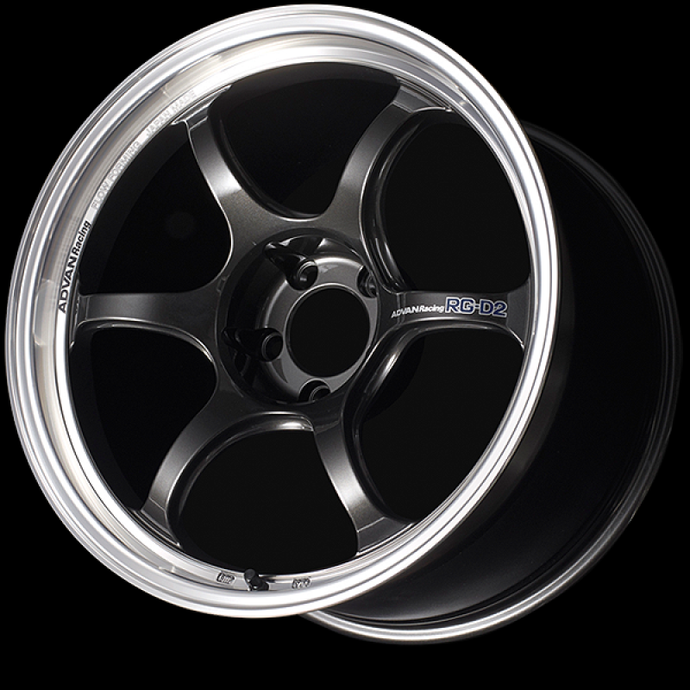 Advan RG-D2 18x9.5 +40mm 5x100 Machining and Black Gun Metallic Wheel