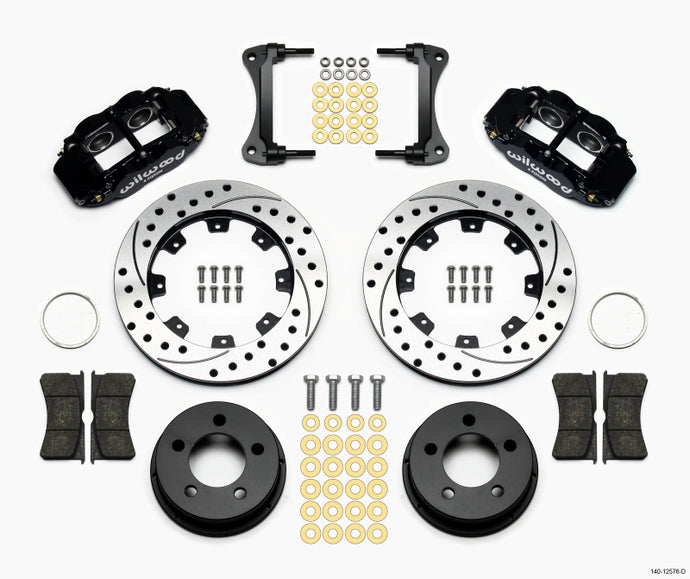 Wilwood Narrow Superlite 4R Front Kit 12.19in Drilled 87-89 Jeep YJ