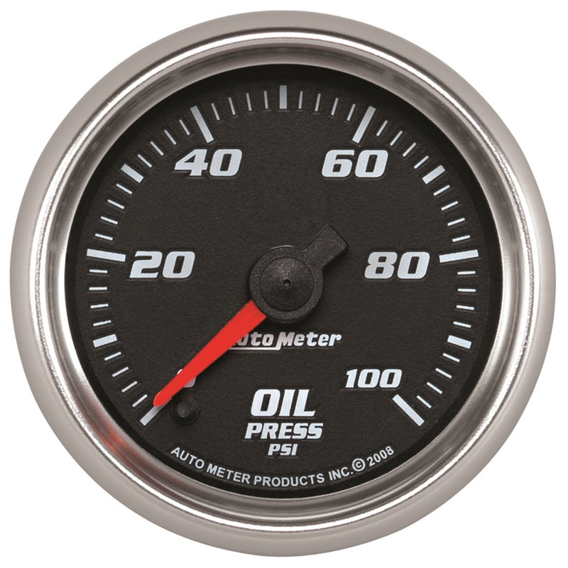 Load image into Gallery viewer, Autometer Pro-Cycle Gauge Oil Pressure 2 1/16in 100psi Digital Stepper Motor Black
