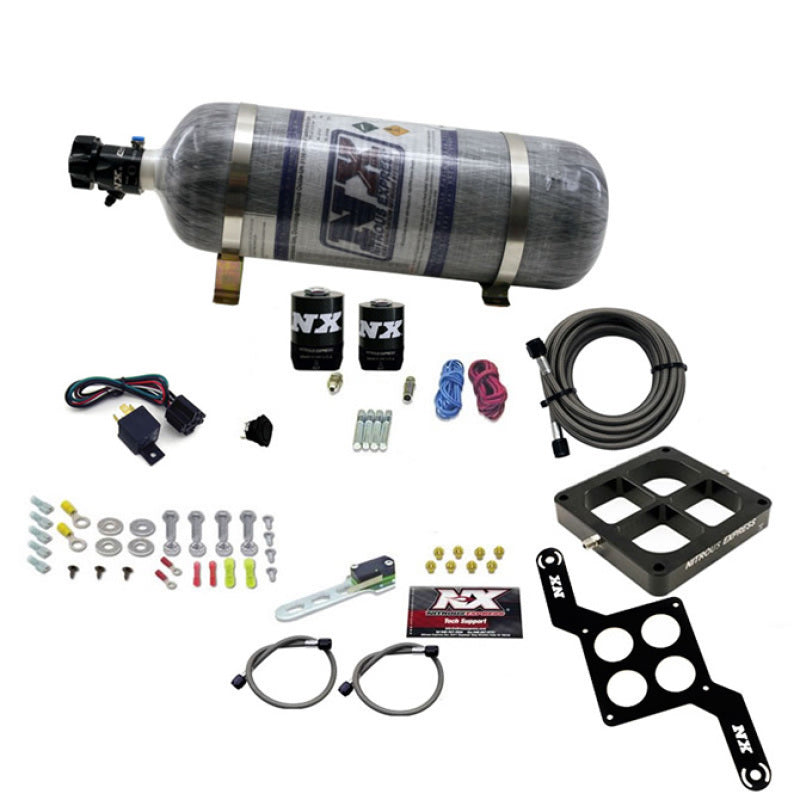 Load image into Gallery viewer, Nitrous Express Dominator Single Entry Crossbar RNC Nitrous Kit (250-750HP) w/Composite Bottle
