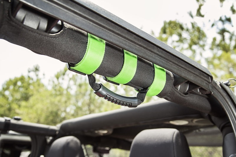 Load image into Gallery viewer, Rugged Ridge Ultimate Grab Handles Green 55-20 CJ/Jeep Wrangler /JT
