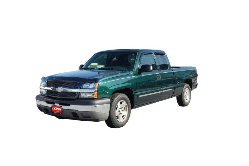 Load image into Gallery viewer, AVS 99-07 Chevy Silverado 1500 Ext. Cab Ventvisor Outside Mount Window Deflectors 4pc - Smoke
