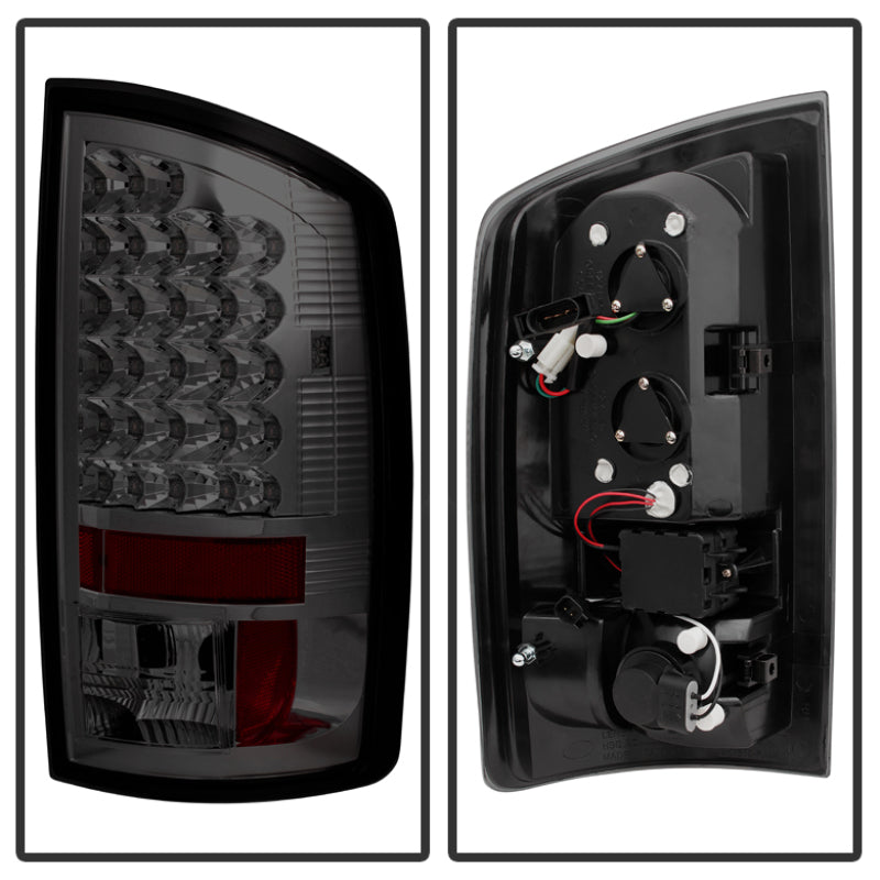 Load image into Gallery viewer, Spyder Dodge Ram 07-08 1500/Ram 07-09 2500/3500 LED Tail Lights Smoke ALT-YD-DRAM06-LED-SM
