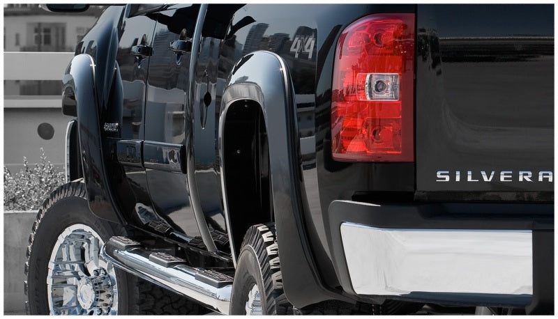 Load image into Gallery viewer, Bushwacker 07-14 Chevy Silverado 2500 HD Fleetside Extend-A-Fender Style Flares 4pc - Black
