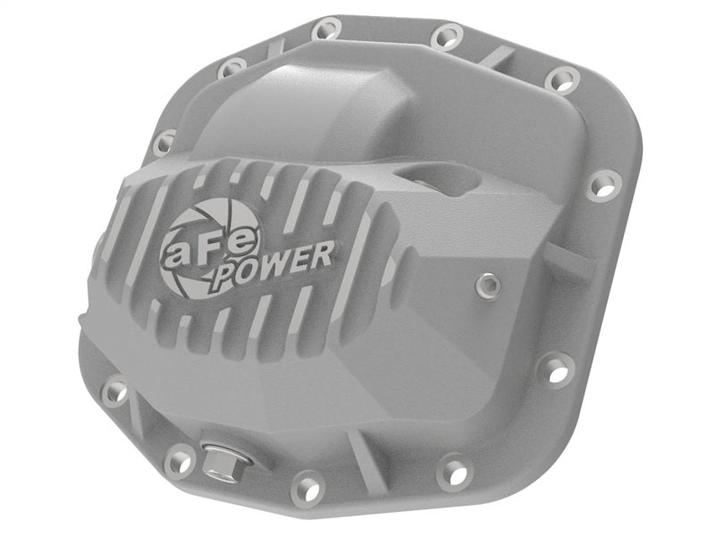 Load image into Gallery viewer, aFe Street Series Front Differential Cover Raw 2018+ Jeep Wrangler (JL) V6 3.6L (Dana M186)
