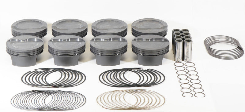 Load image into Gallery viewer, Mahle MS Piston Set SBF 348ci 4.040in Bore 3.4in Stroke 5.4in Rod .927 Pin -16cc 9.0 CR Set of 8
