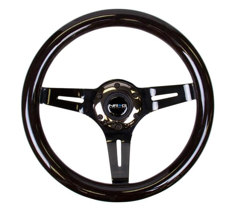 Load image into Gallery viewer, NRG Classic Wood Grain Steering Wheel (310mm) White w/Neochrome 3-Spoke Center
