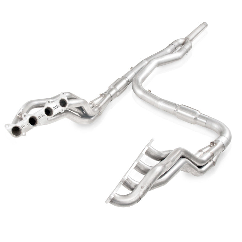 Load image into Gallery viewer, Stainless Works 2011-14 F-150 5.0L 1-7/8in Primaries 3in High-Flow Cats Y-Pipe
