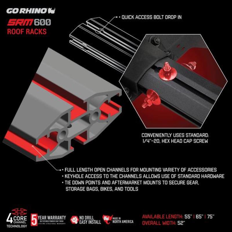 Load image into Gallery viewer, Go Rhino SRM600 Series Tubular Rack - 75in
