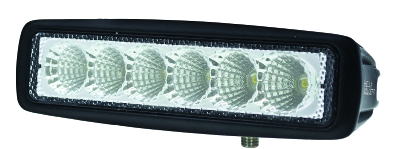 Load image into Gallery viewer, Hella Value Fit Mini 6in LED Light Bar - Flood Beam Pedestal
