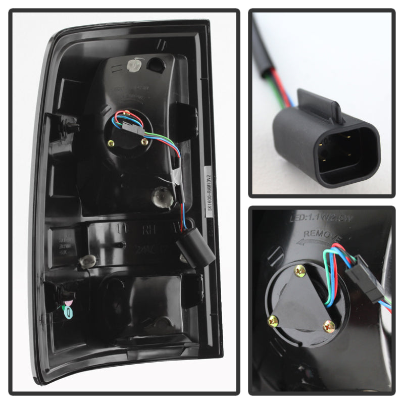Load image into Gallery viewer, Spyder Dodge Ram 1500 13-14 13-14 LED Tail Lights LED Model only - Blk Smke ALT-YD-DRAM13-LED-BSM
