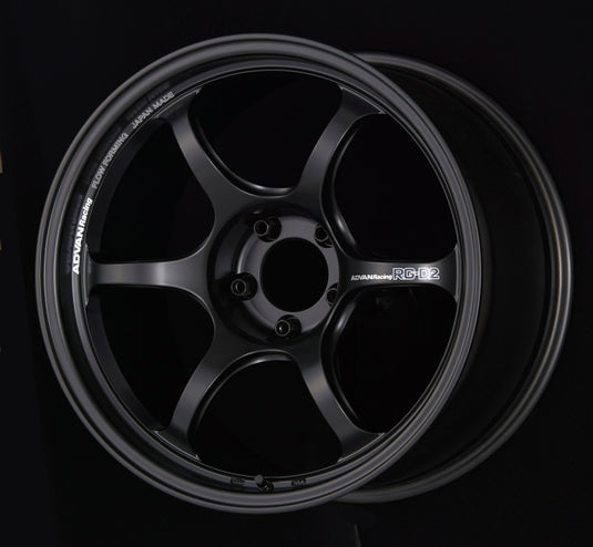 Advan RG-D2 17x7.5 +50 5x100 Semi Gloss Black Wheel