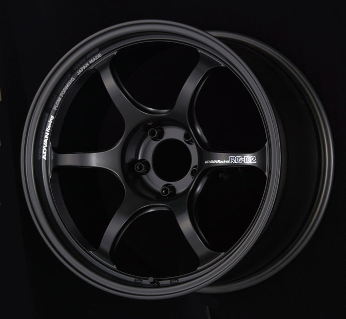 Advan RG-D2 18x9.0 +43 5x114.3 Semi Gloss Black Wheel