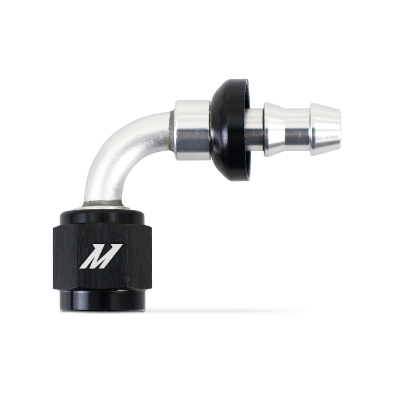 Load image into Gallery viewer, Mishimoto 90-Degree Push Lock Fitting - 4AN

