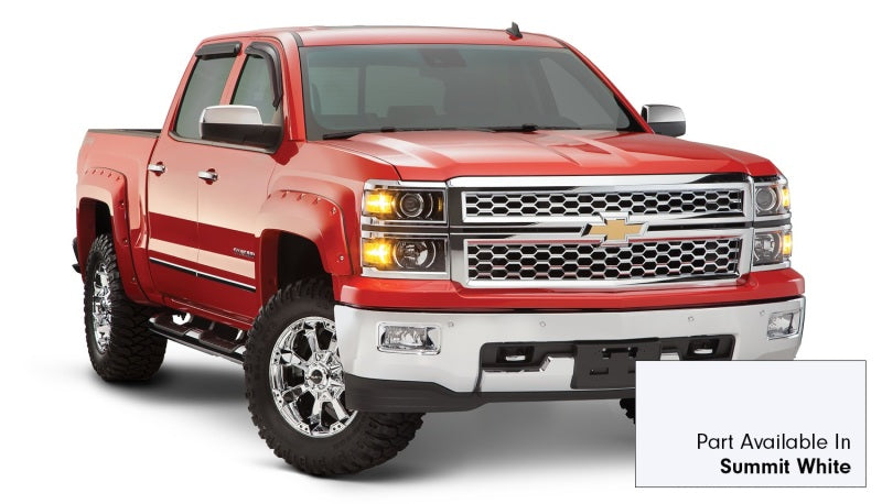 Load image into Gallery viewer, Bushwacker 16-18 Chevy Silverado 1500 Fleetside Pocket Style Flares 4pc - Summit White
