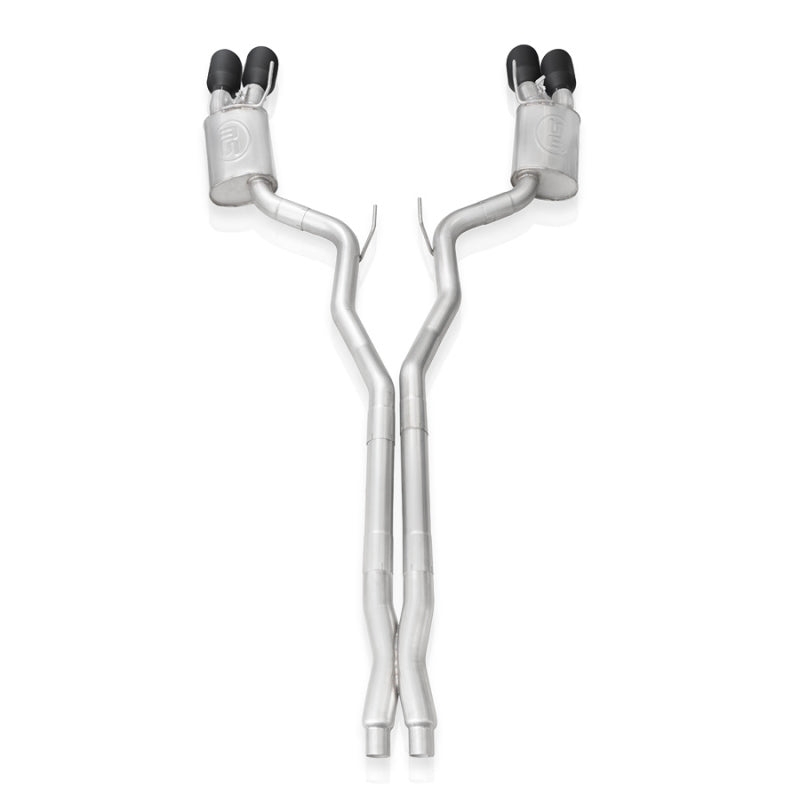 Load image into Gallery viewer, Stainless Works 2020 Ford GT500 Legend Catback X-Pipe Exhaust Factory Connect - Black Tips
