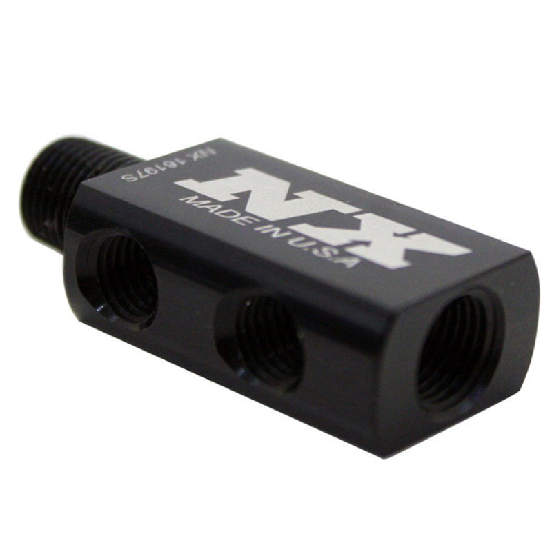 Load image into Gallery viewer, Nitrous Express Compact Distribution Block w/Gauge Port
