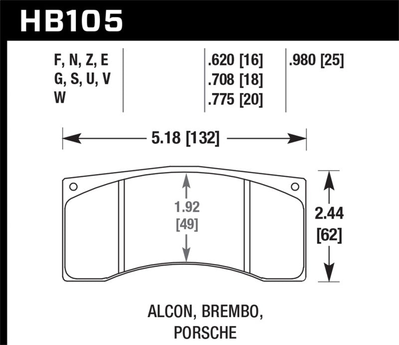 Load image into Gallery viewer, Hawk Brembo / Alcon / Porsche DTC-30 Motorsports Brake Pads
