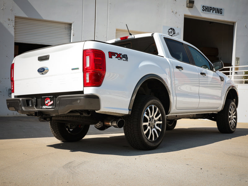 Load image into Gallery viewer, aFe Apollo GT Series 3in 409 SS Axle-Back Exhaust 2019 Ford Ranger 2.3L w/ Black Tips
