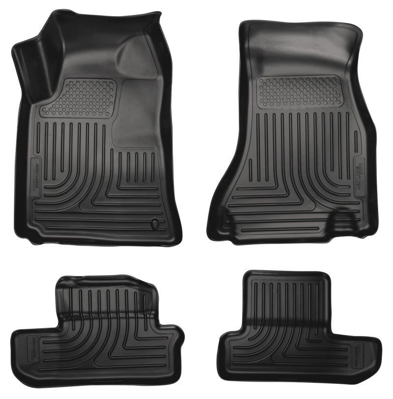 Load image into Gallery viewer, Husky Liners 08-12 Dodge Challenger WeatherBeater Combo Black Floor Liners
