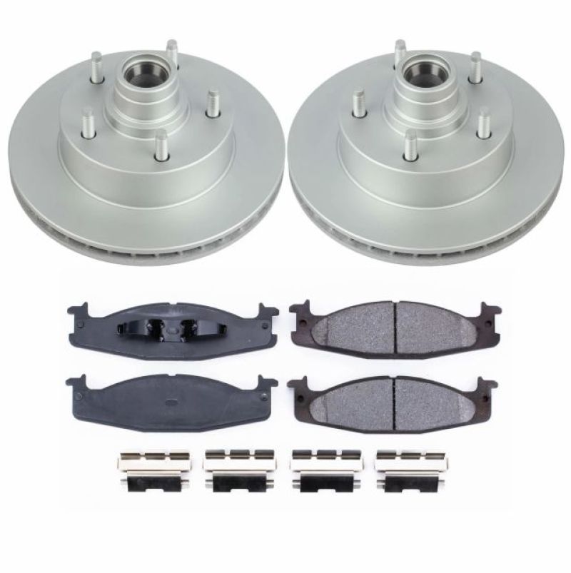 Load image into Gallery viewer, Power Stop 94-01 Ford E-150 Front Z17 Evolution Geomet Coated Brake Kit

