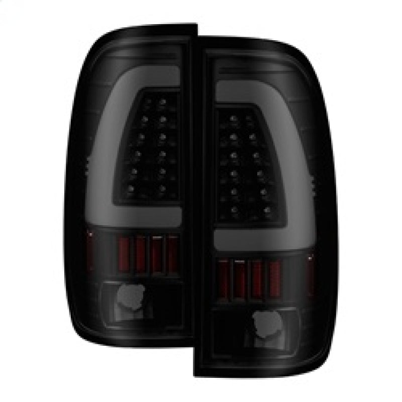 Load image into Gallery viewer, xTune 97-03 Ford F-150 Light Bar LED Tail Lights - Black Smoke (ALT-ON-FF15097-LBLED-BSM)
