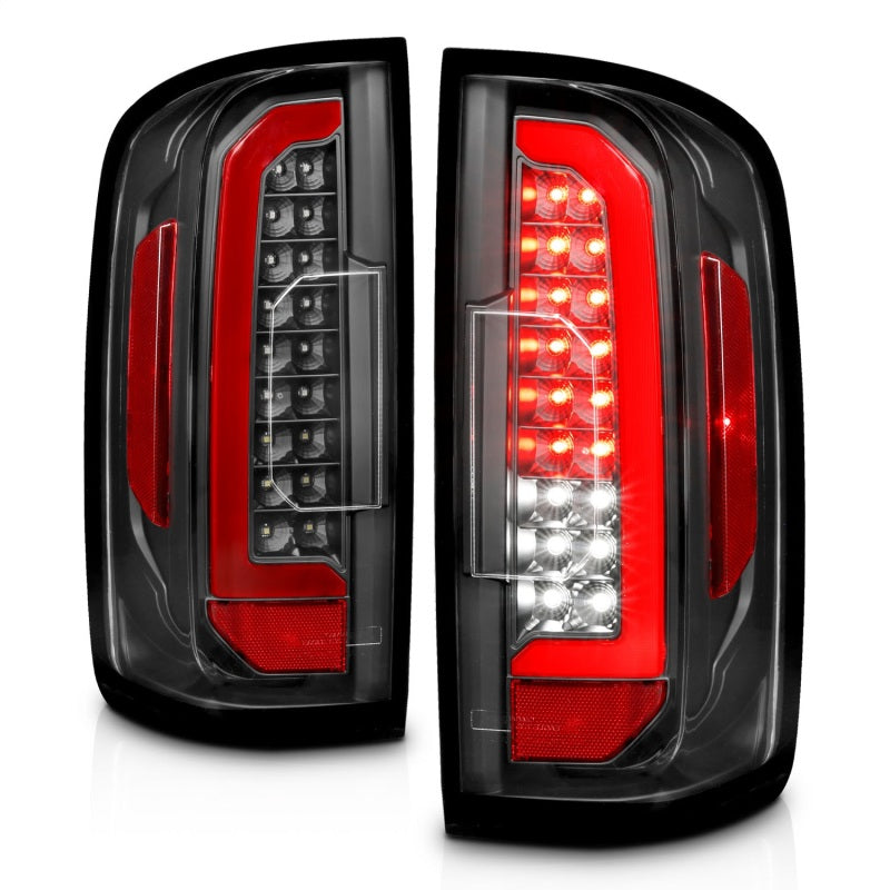 Load image into Gallery viewer, ANZO 15-21 Chevrolet Colorado Full LED Tail Lights w/ Red Lightbar Black Housing Clear Lens
