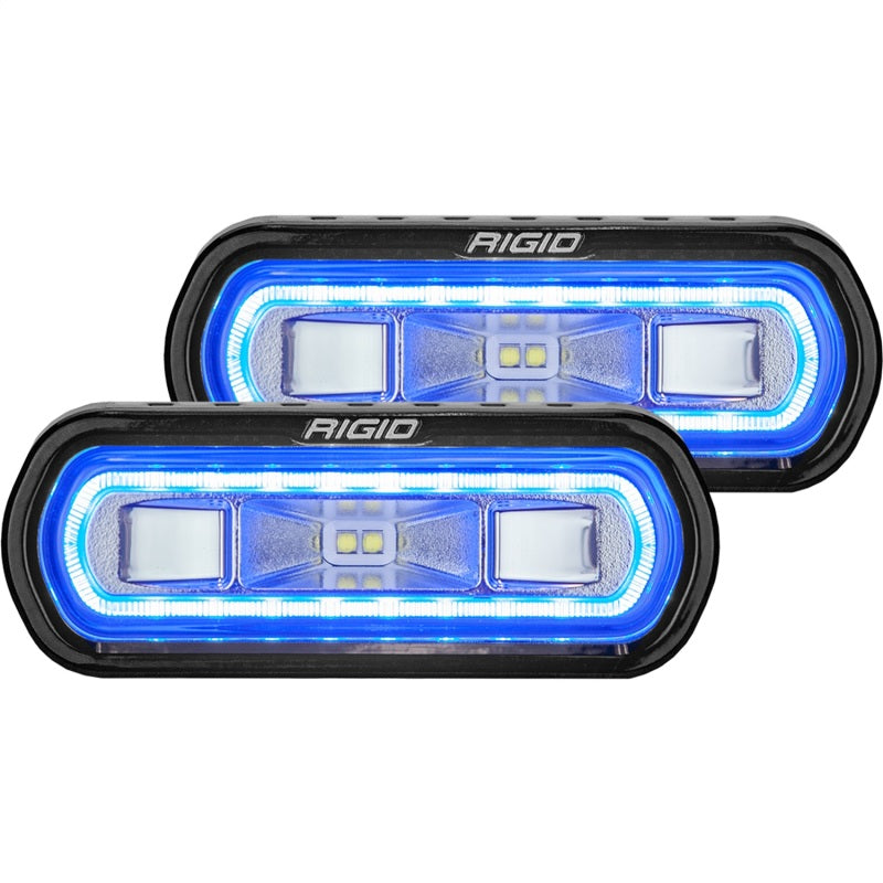 Load image into Gallery viewer, Rigid Industries SR-L Series Surface Mount LED Spreader Pair w/ Blue Halo - Universal
