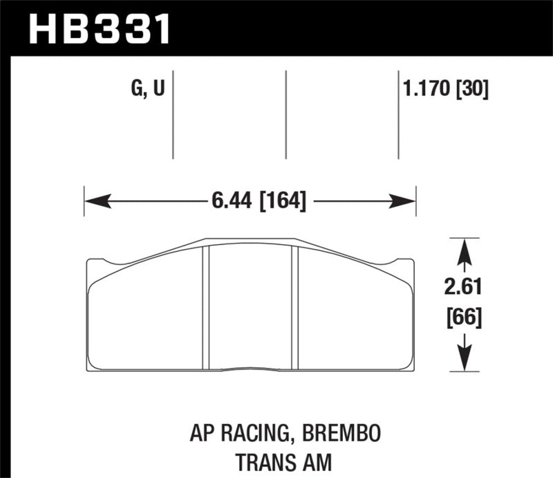 Load image into Gallery viewer, Hawk DTC-80 AP Racing/Brembo 30mm Race Brake Pads
