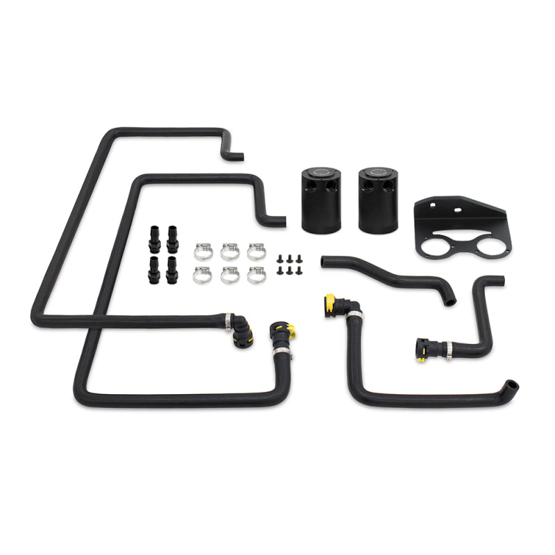 Load image into Gallery viewer, Mishimoto 18+ Ford F-150 2.7L EcoBoost Baffled Oil Catch Can Kit - Clear
