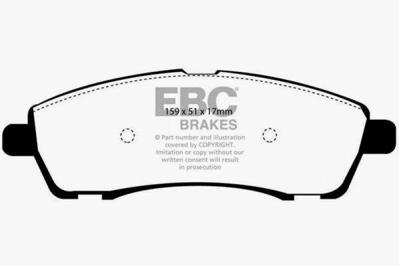 Load image into Gallery viewer, EBC 00-02 Ford Excursion 5.4 2WD Yellowstuff Rear Brake Pads
