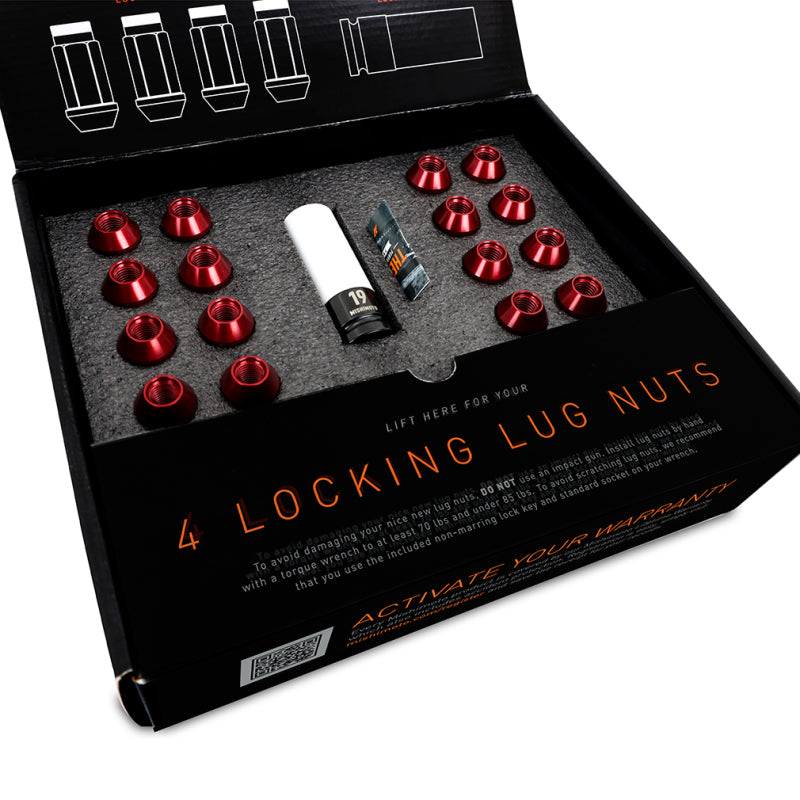 Load image into Gallery viewer, Mishimoto Aluminum Locking Lug Nuts M12x1.5 20pc Set Silver
