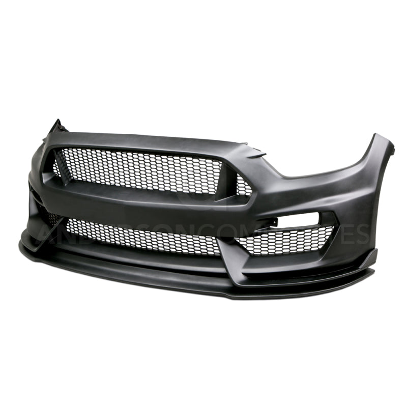 Load image into Gallery viewer, Anderson Composites 15-16 Ford Mustang GT350 Style Fiberglass Front Bumper w/ Front Lip
