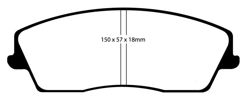 Load image into Gallery viewer, EBC 05-09 Chrysler 300 2.7 Yellowstuff Front Brake Pads
