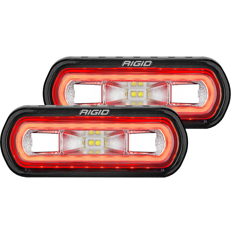Load image into Gallery viewer, Rigid Industries SR-L Series Surface Mount LED Spreader Pair w/ Amber Halo - Universal
