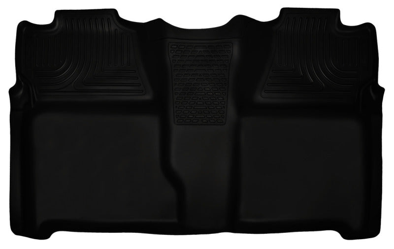 Load image into Gallery viewer, Husky Liners 07-13 Chevy Silverado 1500/2500HD Crew Cab PU Weatherbeater Black 2nd Seat Floor Liner
