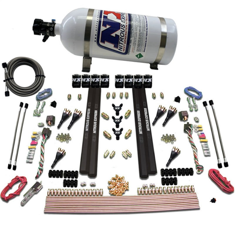 Load image into Gallery viewer, Nitrous Express 6 Cyl SX2 Dual Stage Nozzle Nitrous Kit w/10lb Bottle
