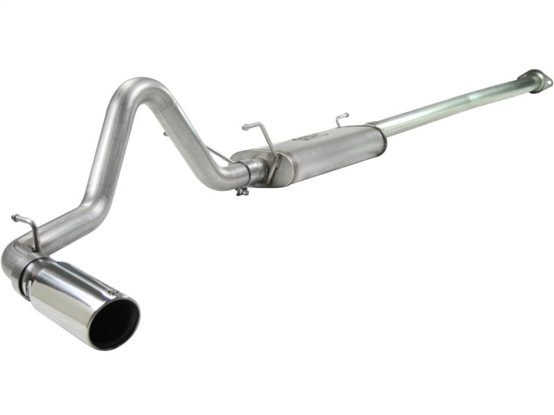 Load image into Gallery viewer, aFe MACHForce XP 2.5in 409SS Cat Back Exhaust w/ 304SS Polished Tip 05-13 Toyota Tacoma V6 4.0L
