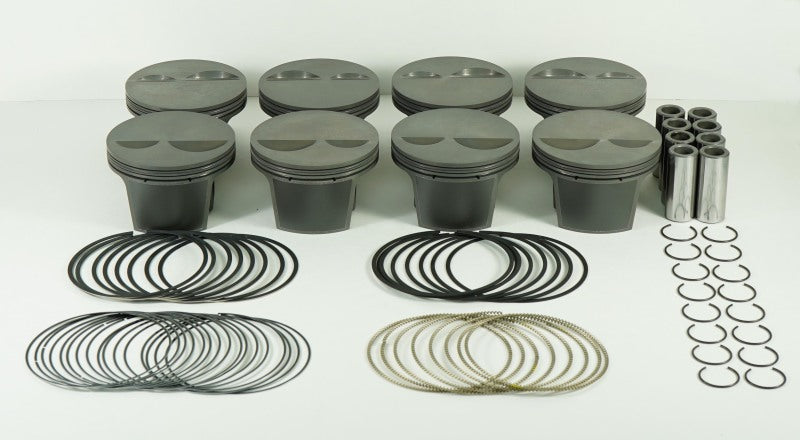 Load image into Gallery viewer, Mahle MS Piston Set SBC 388ci 4.060in Bore 3.750stk 6.125in Rod .0927in Pin -2cc 11.6 CR Set of 8
